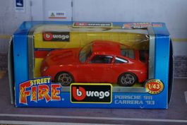 Burago `93 Porsche 911 Carrera 1:43 OVP COOL !!!!!!!!!!!!